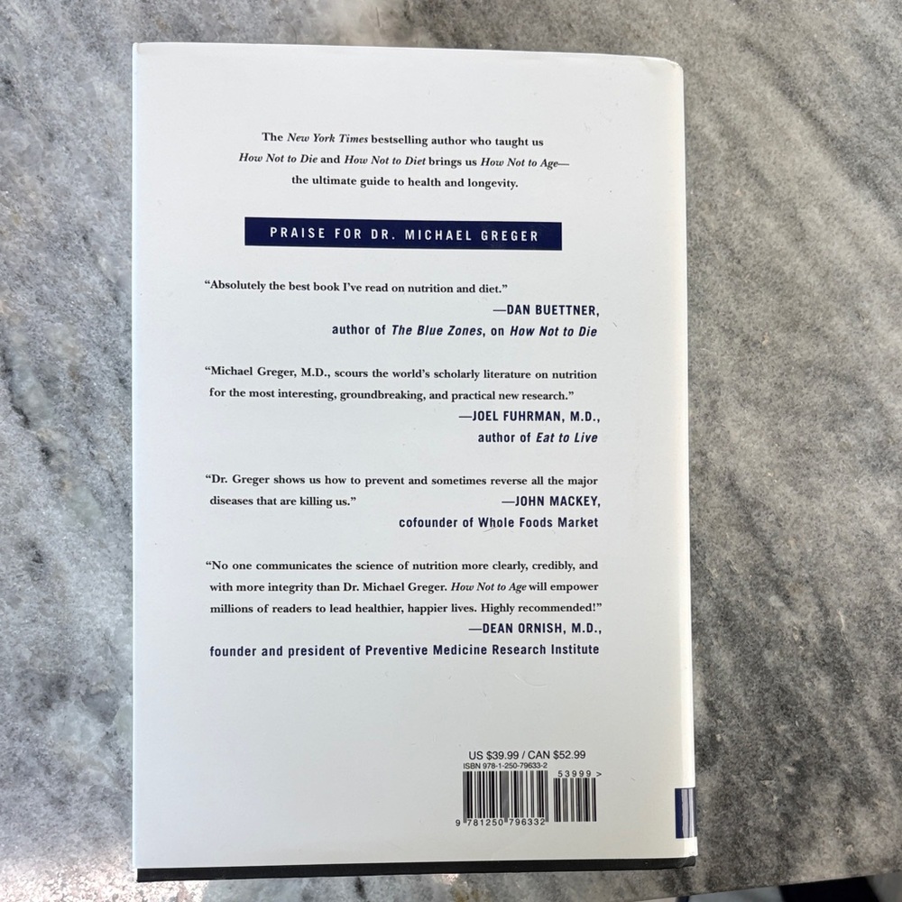 How Not to Age by Michael Greger - White Cover - Picture 3 of 6